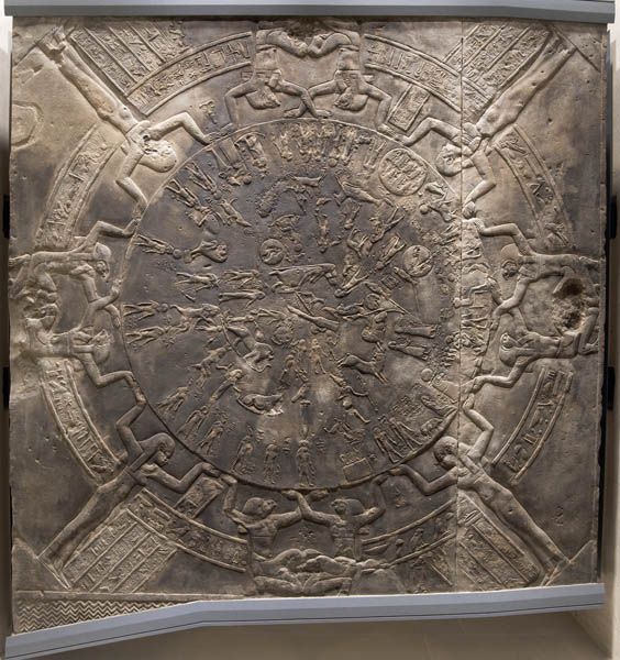 Original Dendera Zodiac at Louvre, France