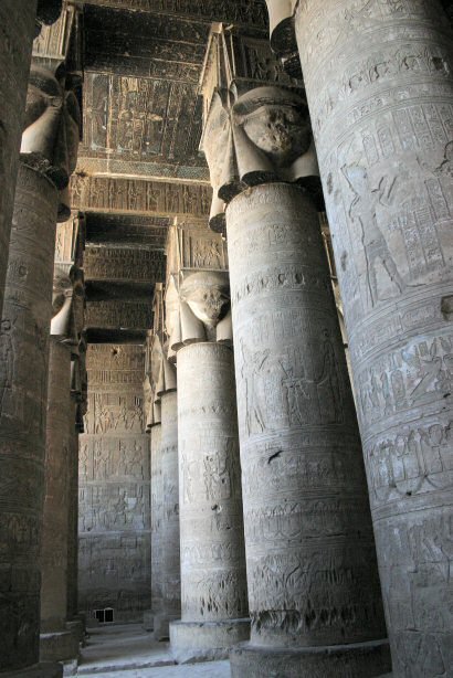 Megalithic columns at Dendera temple