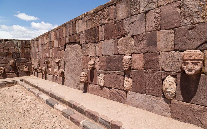 Megalithic faces at TIwanaku the antediluvian city