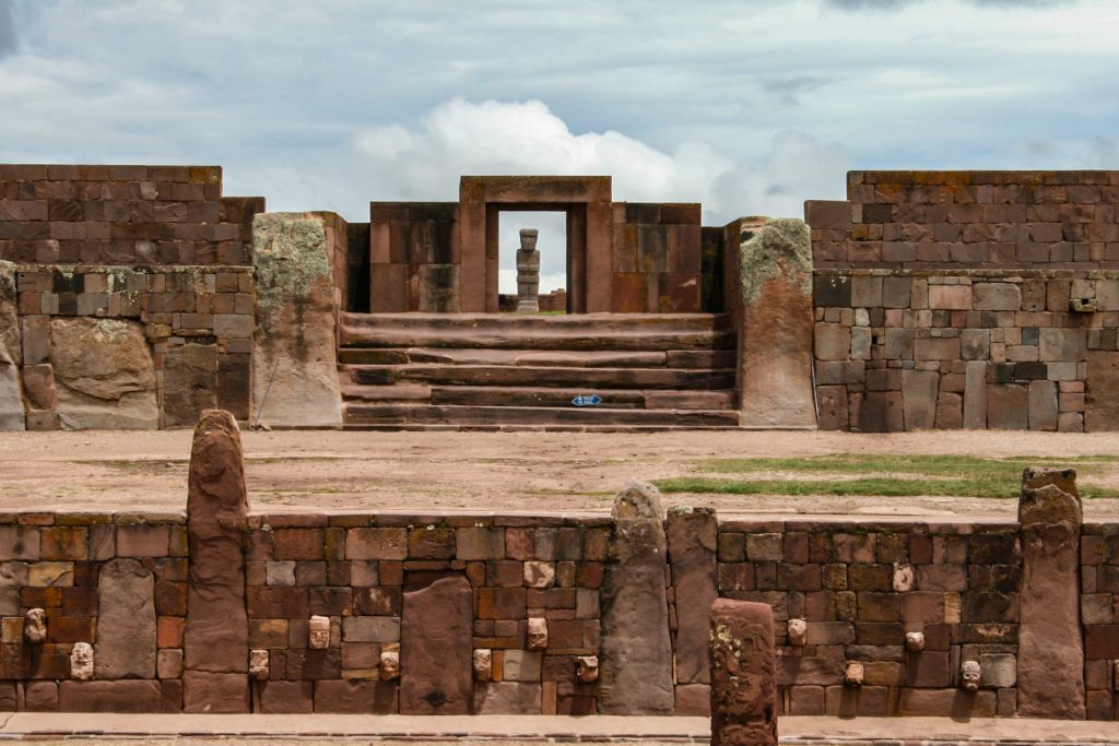 Kalasasaya Temple at the antediluvian city of Tiwanaku