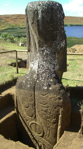 Back of Easter Island's Megalithic Statues