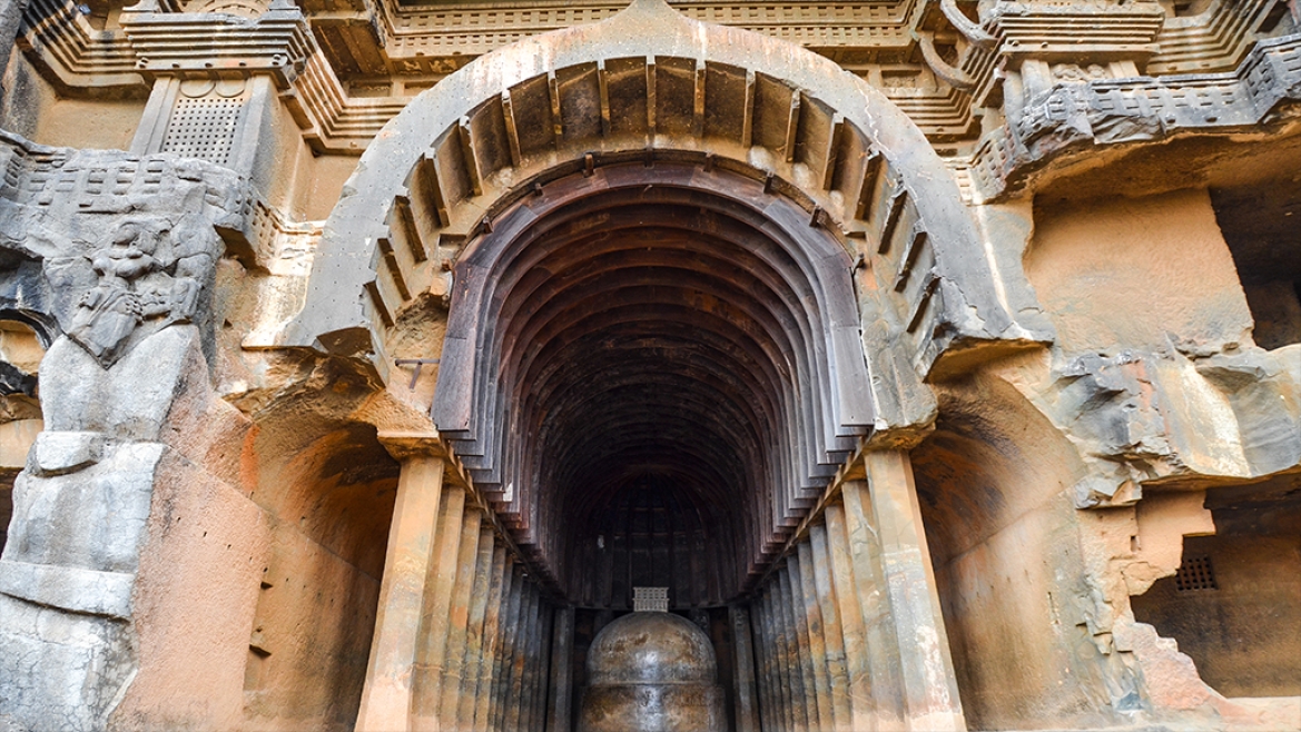 Megalithic Bhaja Caves in India