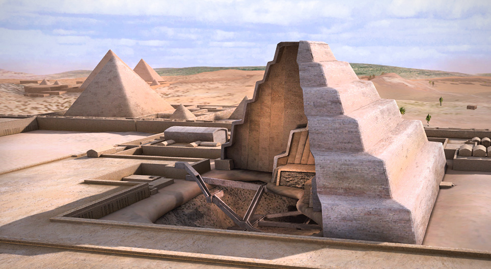 Step Pyramid of Djoser in Saqqara, Egypt