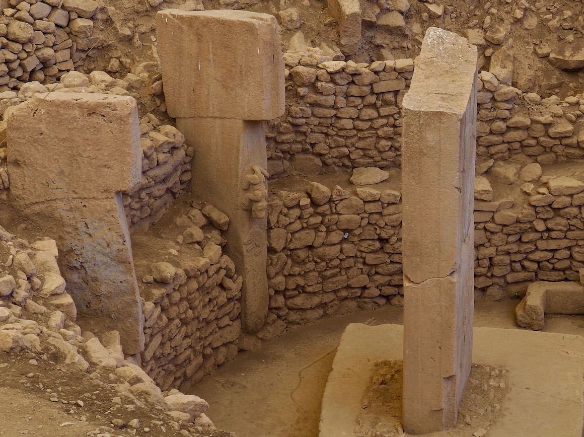 Megalithic pillars at Göbekli Tepe