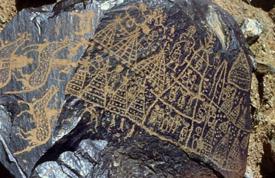 Ancient China rock art