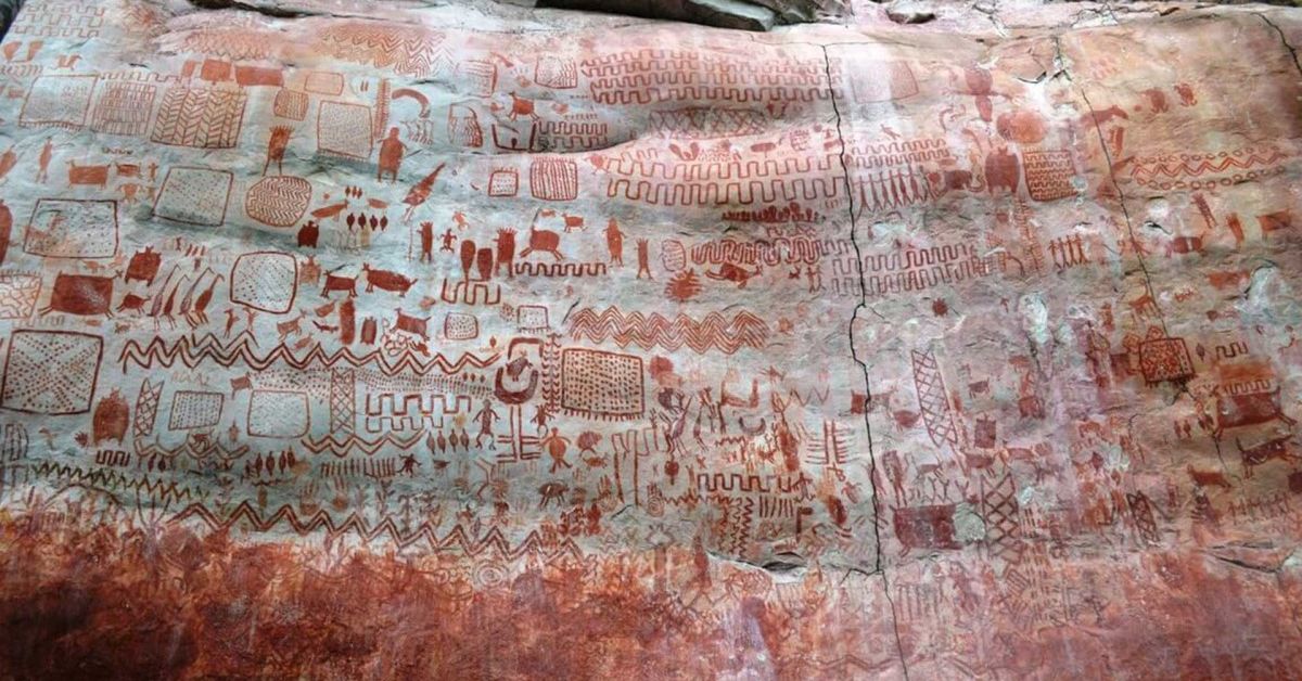 Ice Age Prehistoric Rock Art from a bygone age in Colombia