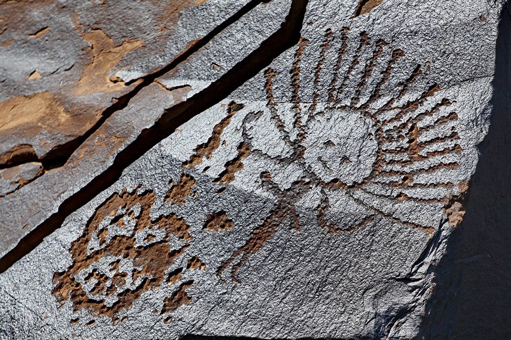 Saimaluu Tash Petroglyphs in Kyrgyzstan