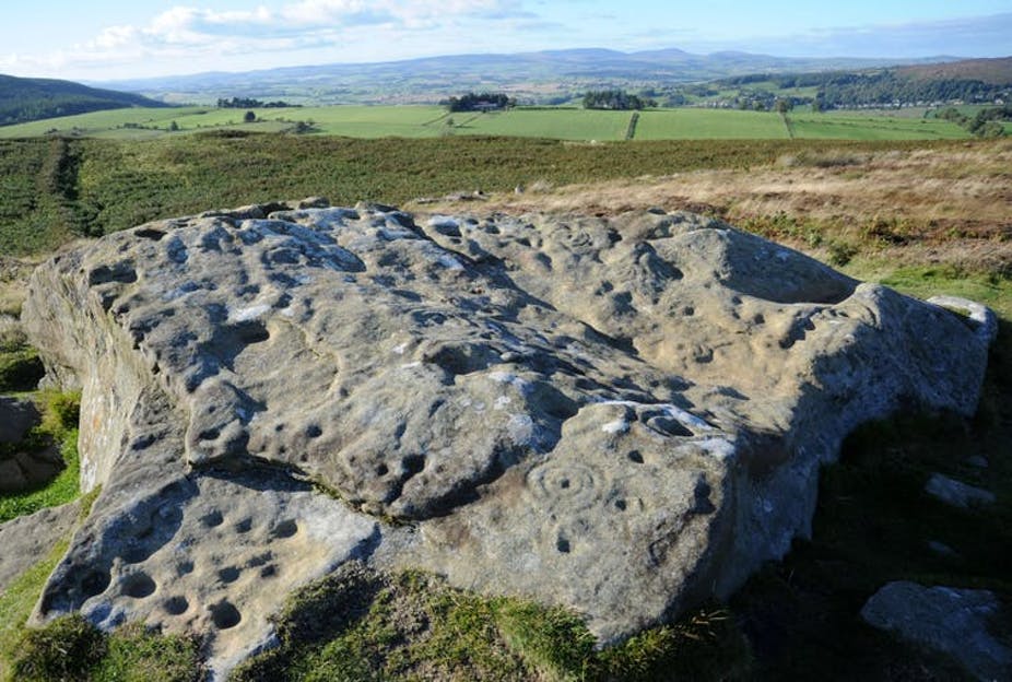 northumberland petroglyphs, England ancient rock art