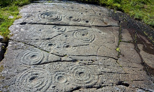 Scotland ancient art engravings