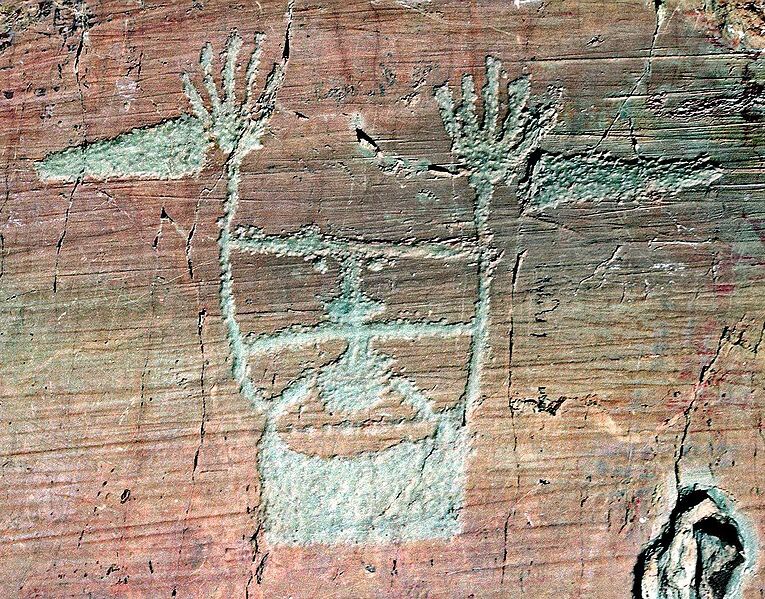 Mt.Bego God petroglyph