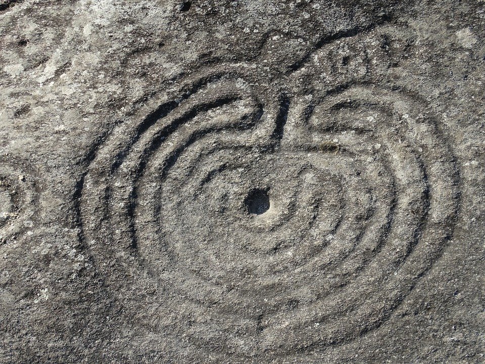 Mogor spiral petroglyph Spain