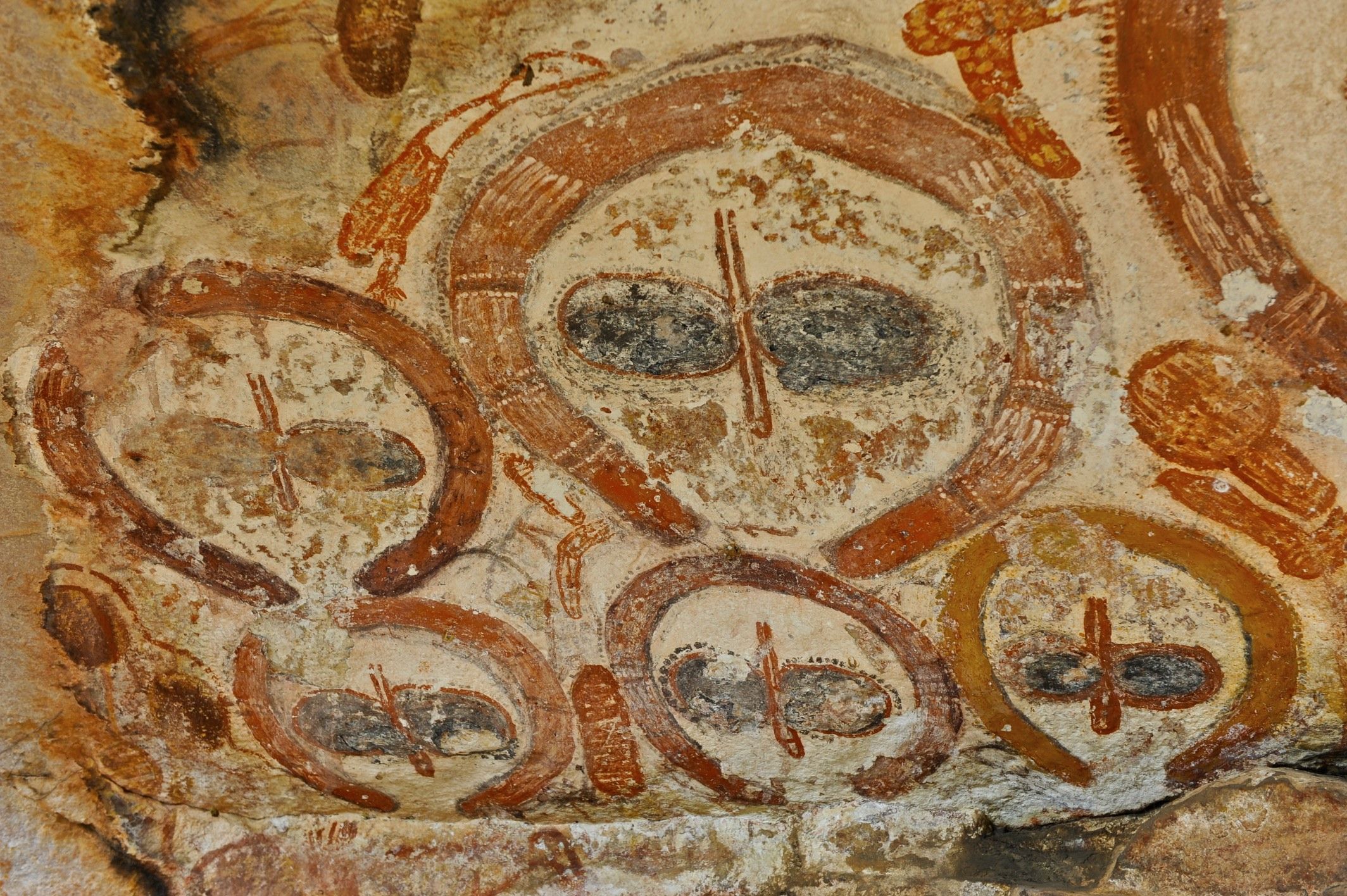 Wandjina aboriginal rock art Australia