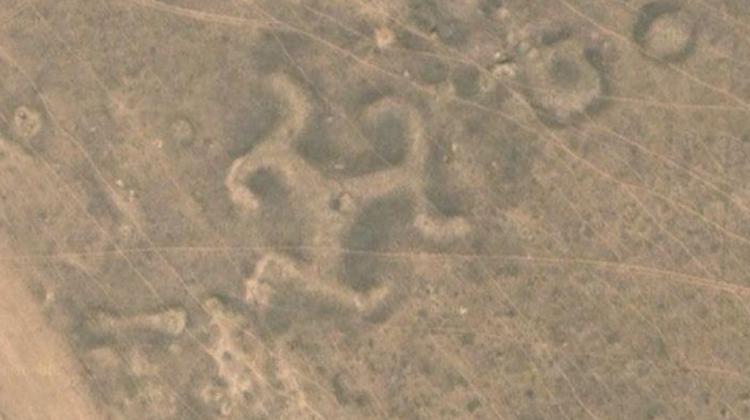 Steppe geoglyphs in Kazakhstan