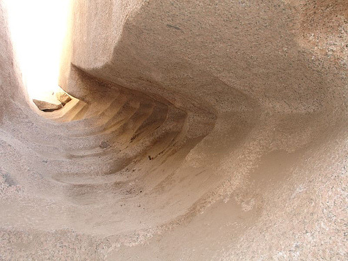 Unfinished Obelisk scoop marks, Egypt, Aswan