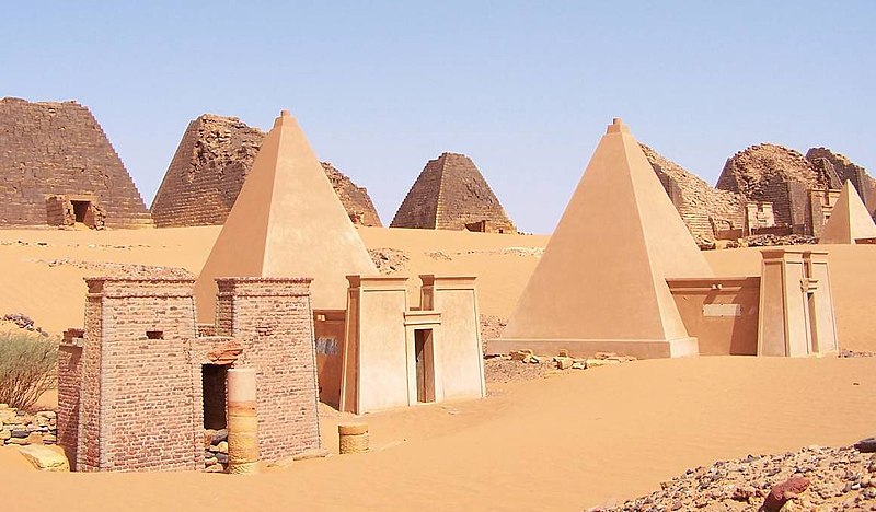 Meroe Pyramids in Sudan