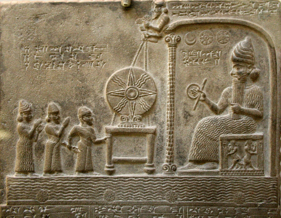 Ancient sumerian tablet, tablet of Shamash