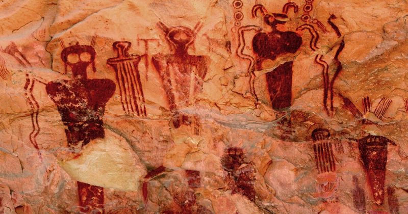 horseshoe-canyon-rock-art Canyon rock art Aliens